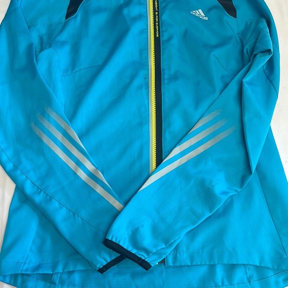 Adidas - NWOT - Blue and Yellow Sports Jacket w/ Reflective Design - Picture 2 of 9